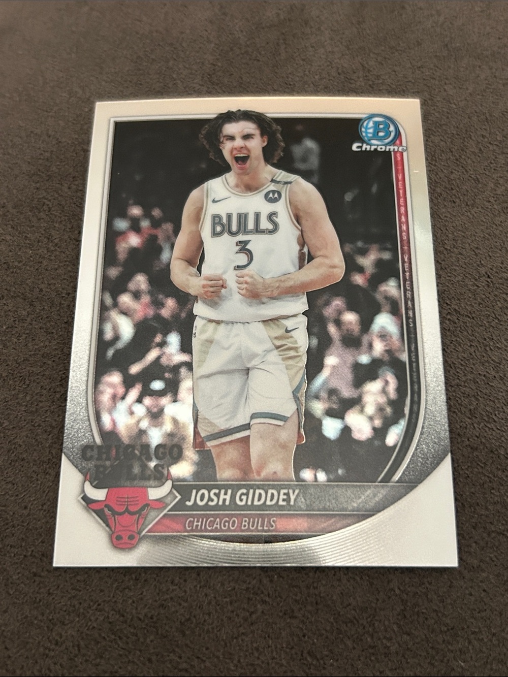 Chicago Bulls Josh Giddey Basketball Trading Card - Bowman Chrome